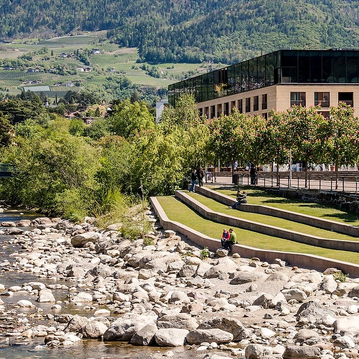 The terraces along the Passirio River